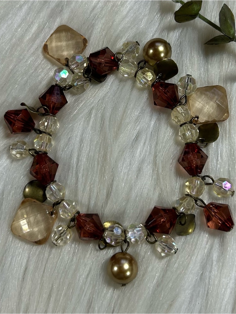 Multi color Beaded Stretchy Bracelet - Picture 3 of 8